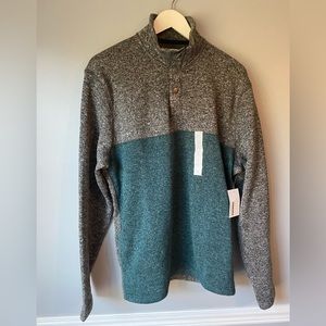 Sonoma Fleece Snap T Pullover Sweater